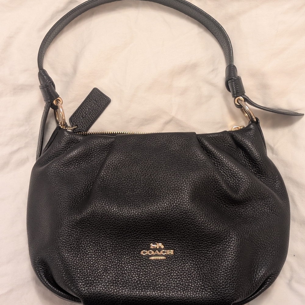 Coach Black Leather Women's Bag
